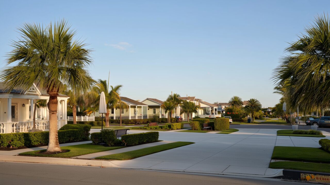 Vecindario residencial de Margate, Florida, atendido por Tamarac Senior Center