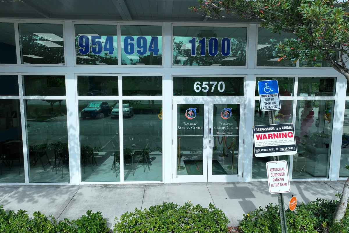 Tamarac Senior Center entrance