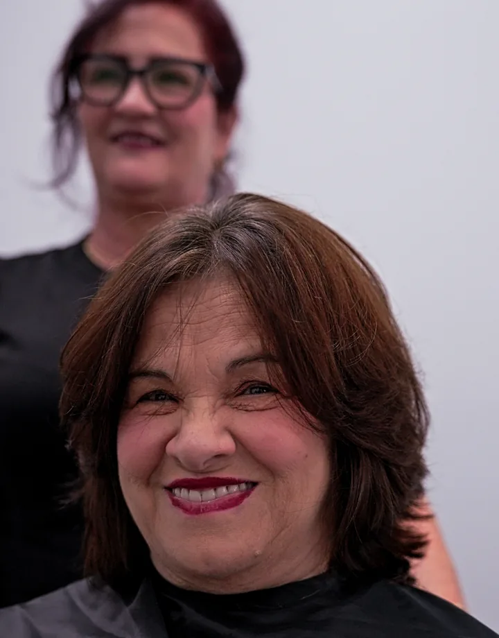 A member after a salon visit