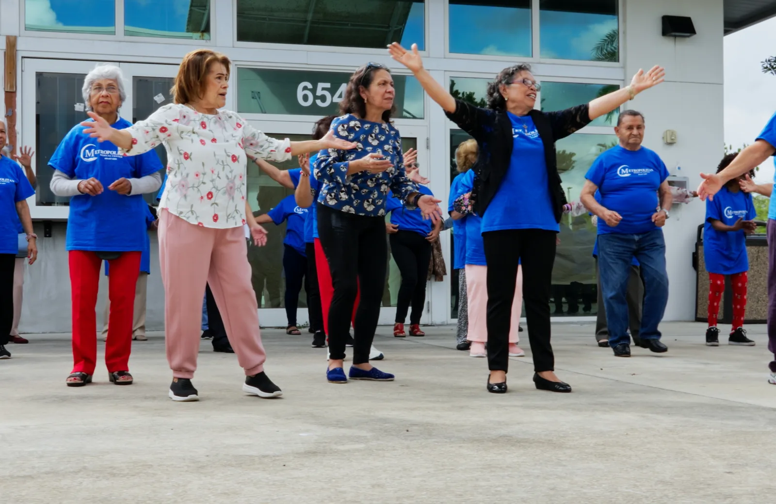 Members and staff during an activity at Tamarac Senior Center